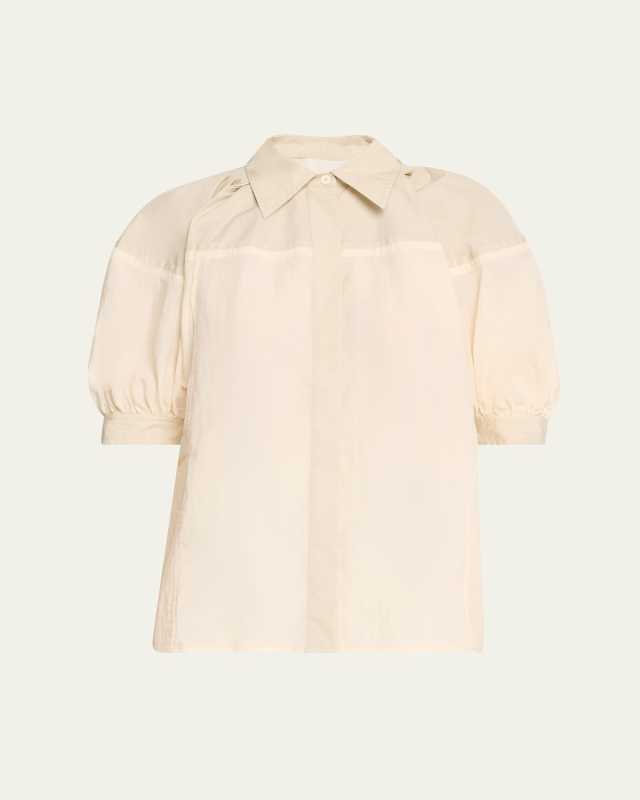 Lantern-Sleeve Shirt